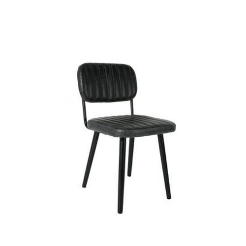 Chaise Repas 46x58x81 Cm En Pu Noir