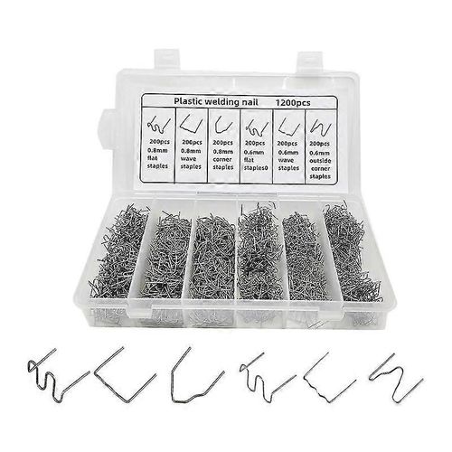 1200PCS Auto Plastic Repair Hot Staples pour pare-chocs de voiture Réparation de soudage en plastique