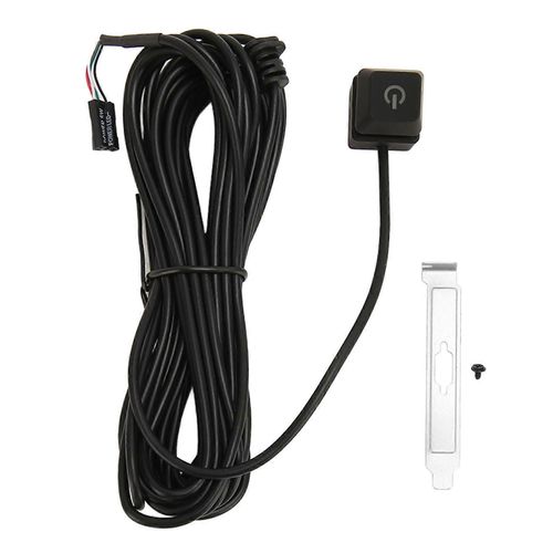 Extension du bouton d'alimentation PC Flexibilité externe Interrupteur d'alimentation PC Adaptateur de contrôle d'alimentation Câble Bouton hôte de l'ordinateur 5 mètres / 16,4 pieds