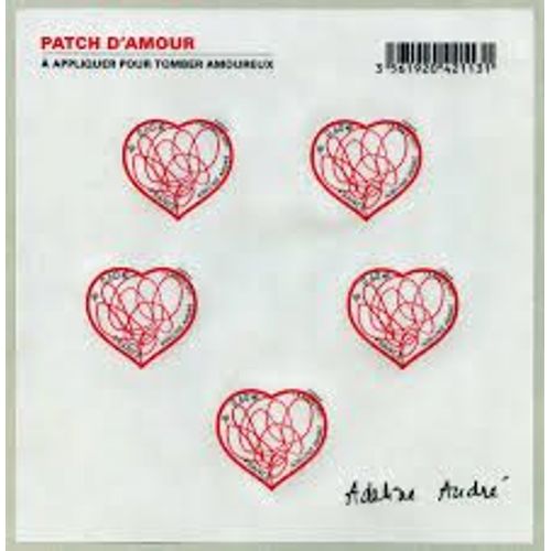 Saint Valentin : Coeurs D'Adeline André "Patch D'Amour" Feuillet 648a Année 2012 Autoadhésifs N° 648a Yvert Et Tellier Luxe (5 Timbres)