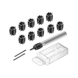 13Pcs HSS Spot Weld Cutter Set, 3/8 Double Sided Drill Bits for Power Tools Removal