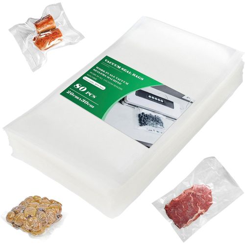 80 Sacs Sous Vide Alimentaire, Sachet Film Congelation Mise Poche Vide 20cm × 30cm Pour Machine Vide Alimentaire, Compatible Avec N'importe Quelle Scelleuse Cuisson Cuiseur, Sans B[Ind6230289]