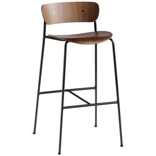 Andtradition - Tabouret De Bar Pavillon Av7&av9 - Hauteur D'assise 75 Cm - Noyer Laquã©  - Marron