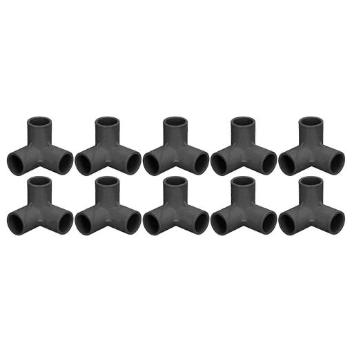 10PCS 3 Voies Raccords De Tuyauterie PVC En Plastique Raccord En T ...