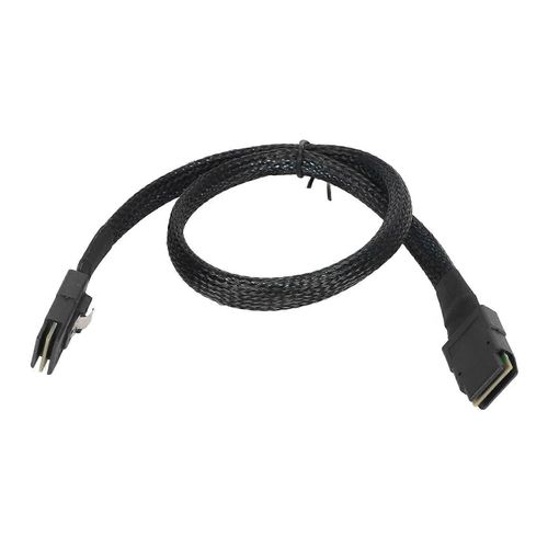 Mini SAS SFF 8087 Câble Double Tête Droite Carte Mère Serveur Informatique Connectée à la Carte Matricielle Câble de Données 0.5m / 1.6ft