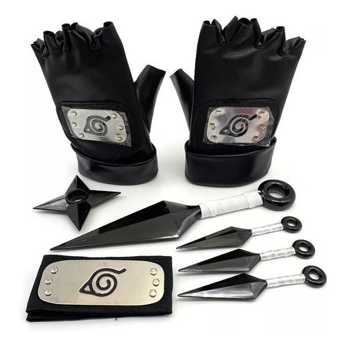 Gants De Cosplay Naruto, Kunai, Ensemble D'armes Ninja En Pvc