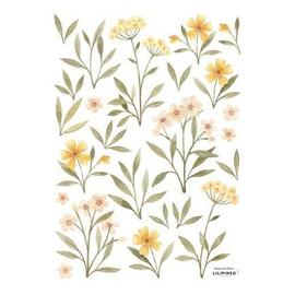 Stickers muraux fleurs sauvages wildflowers Couleur vert Lilipinso