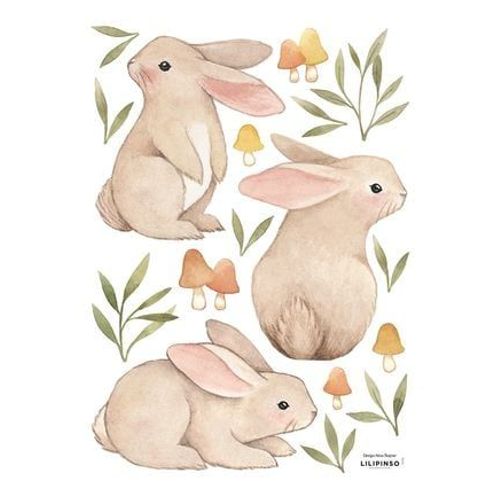 Stickers muraux les lapins FOREST - Taille unique