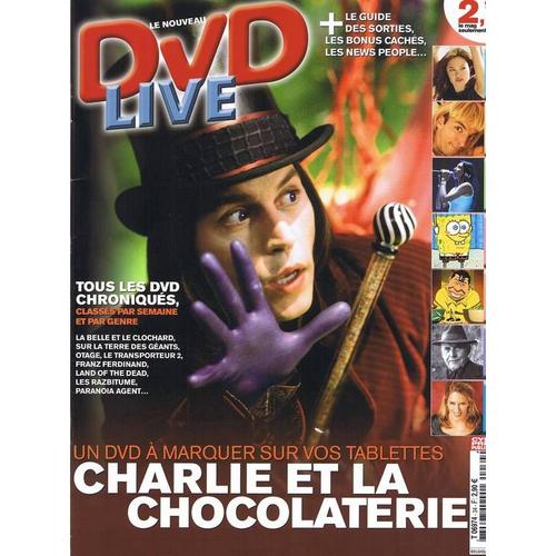 Dvd Live  N° 34 : Charlie Et La Chocolaterie: Un Dvd À Marquer Sur Vos Tablettes