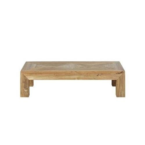 Bois Dessus Bois Dessous - Table Basse En Teck Recyclã© Massifcargo  - Naturel