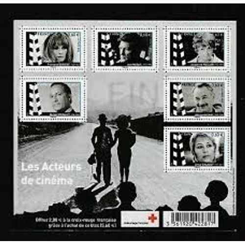 Grands Noms Du Cinéma Français Feuillet 4690 Année 2012 N° 4690 4691 4692 4693 4694 4695 Yvert Et Tellier Luxe