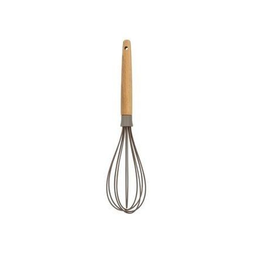 Menastyl - Fouet Eliott En Silicone Avec Manche En Bois - Marron