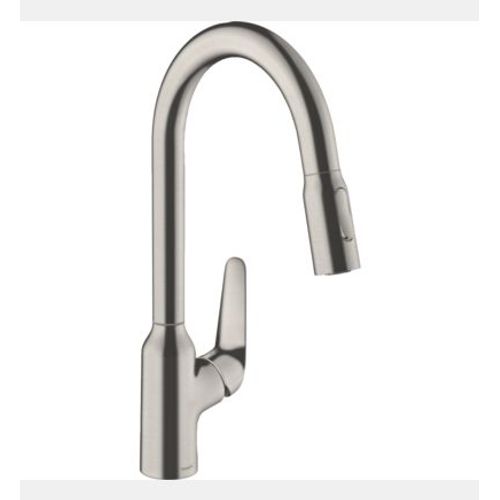 Hansgrohe - Robinet de cuisine avec douchette HANSGROHE Focus M42 220 sBox 2 jets aspect acier inox  - Gris