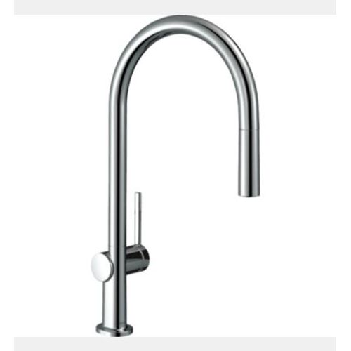 Mitigeur de cuisine avec douchette extractible chromé Hansgrohe Talis M54 H. 435 cm