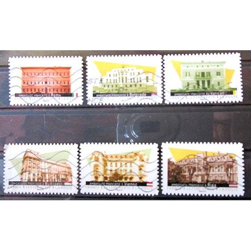 2024. 6timbres Autoadhésifs "Ambassade De France À".