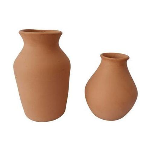 Set de 2 vases en terre cuite - Taille unique