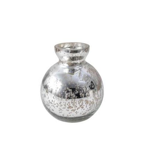 Vase boule en verre mercurisé - Taille unique