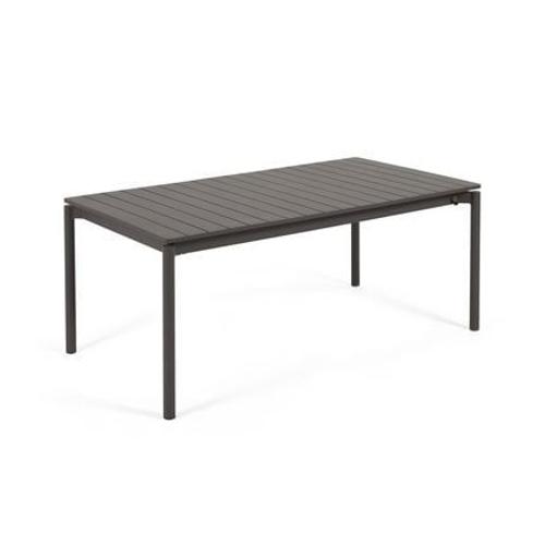 Kave Home - Table Extensible De Jardin 180 (240) X 100 Cm Métal Zaltana - Gris