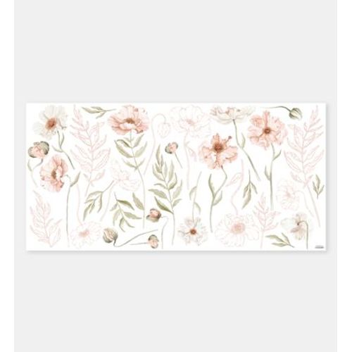 Grand sticker grands coquelicots POPPIES - Taille unique