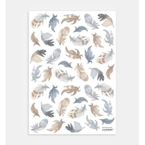Stickers muraux les plumes SELENE - Taille unique