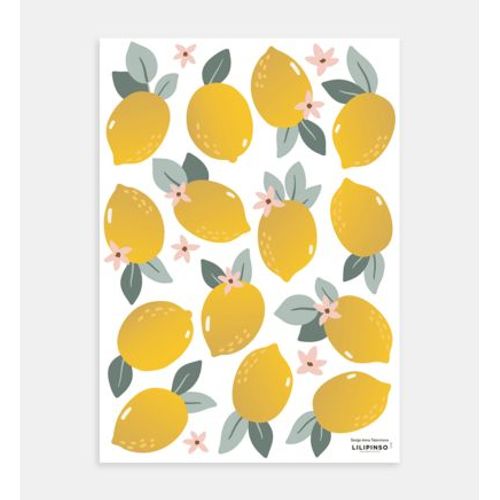 Stickers muraux les citrons LOUISE - Taille unique