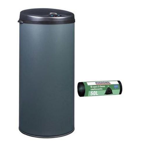 Poubelle de cuisine automatique 45L SENSITIVE et 10 sacs poubelle 50L - Taille unique