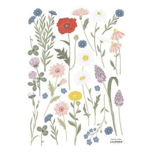 Stickers muraux fleurs WILDFLOWERS - Taille unique