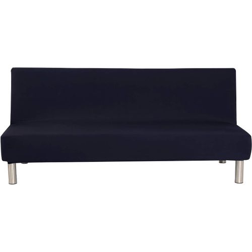 Ershi-Couleur Unie Sans Accoudoirs Housse De Canapé Lit Stretch Futon Slipcover Écran 3 Places Anapé Shield Compatible Avec Lit De[635]
