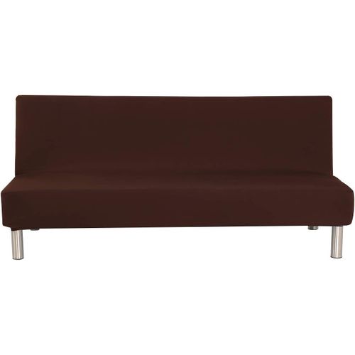 Ershi-Couleur Unie Sans Accoudoirs Housse De Canapé Lit Stretch Futon Slipcover Écran 3 Places Anapé Shield Compatible Avec Lit De[643]