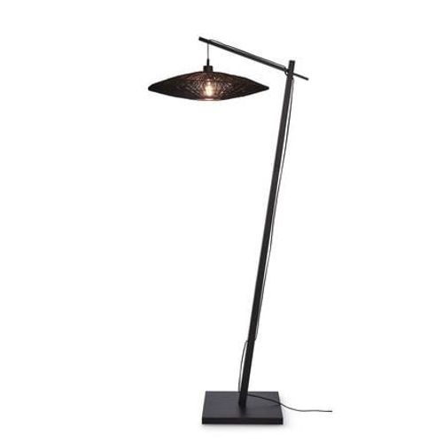 Iguazu-Lampadaire Jute Et Bambou H176cm Noir Good & Mojo Ø 55cm / H 176cm