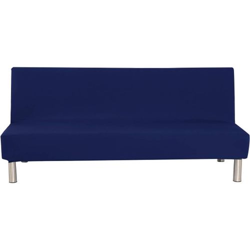 Ershi-Couleur Unie Sans Accoudoirs Housse De Canapé Lit Stretch Futon Slipcover Écran 3 Places Anapé Shield Compatible Avec Lit De[636]
