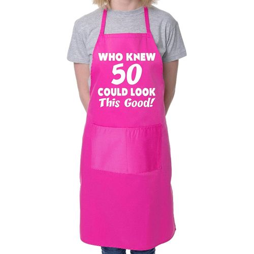 Ershi-Quelle 50 Pourrait Look Cette Bonne Bbq Cuisson Funny Tablier, Coton, Rose, Taille Unique[1626]
