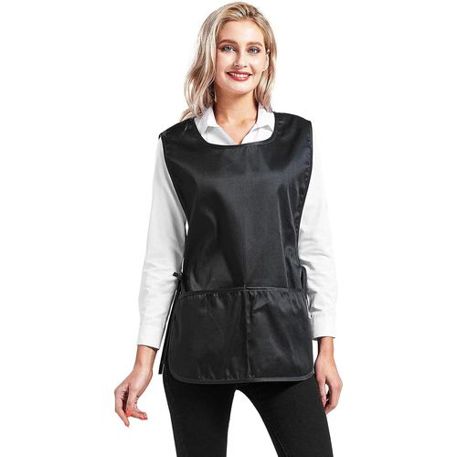 Ershi-Tablier Pour Femmes Plaine Large Pocket Side Fastening Tablier Rouge Bleu Royal Avec Profondes, Blouse Avec Attaches Latéral[1232]