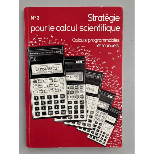 Stratégie Pour Le Calcul Scientifique Calculs Programmables Et Manuels