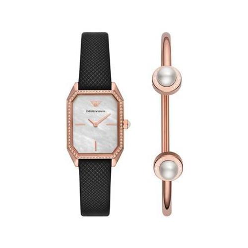 Emporio Armani - Montre Femme Emporio Armani Blanc Ar80068set - Rose