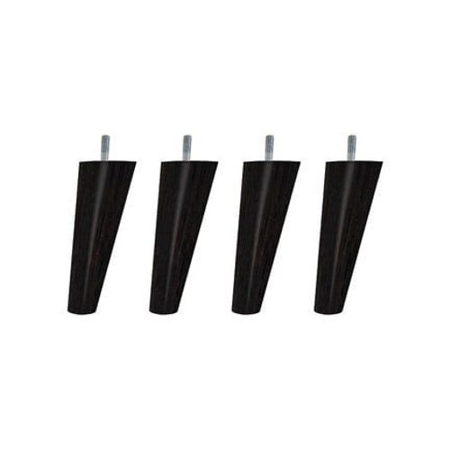 Someo - Pied Scandinave Bois (Lot De 4) - Marron