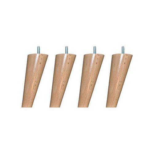 Someo - Pied Scandinave Bois (Lot De 4) - Naturel