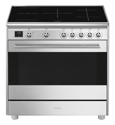 Smeg - Piano de cuisson induction SMEG SCB95CIX  - Gris