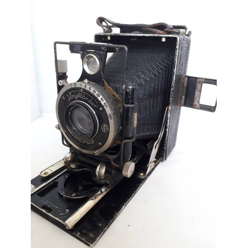VOIGTLANDER AVUS FOLDING A PLAQUES 6.5X9cm objectif SKOPAR 105 mm f4.5 1927_1936