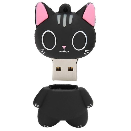 Dessin Animé Chat Motif Clé USB Données Image Musique Fichiers De Film Stockage U Disque Cadeau16GB