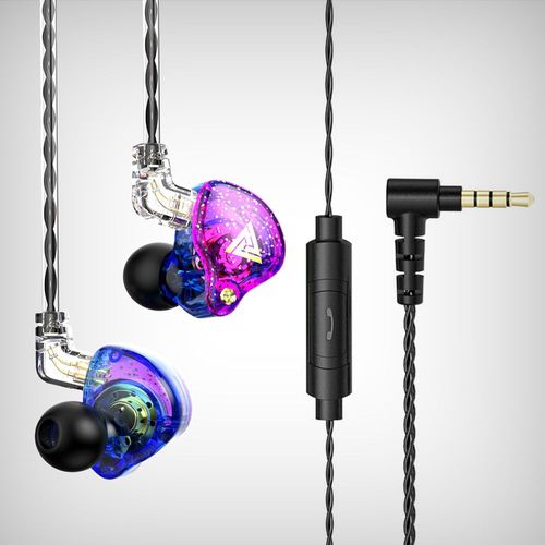 écouteurs filaires détachables AK6 Pro,casque d'écoute avec micro,suppression du bruit,pour joueurs,musiciens,oreillettes pour Xiaomi - Type AK6 Pro Purple