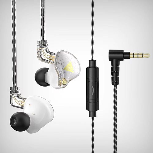 écouteurs filaires détachables AK6 Pro,casque d'écoute avec micro,suppression du bruit,pour joueurs,musiciens,oreillettes pour Xiaomi - Type AK6 Pro White