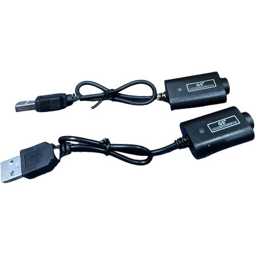 KYAOAYO-Lordcig 2 X Usb Cigarette Électronique/Chicha Stylo Batterie Chargeur 510 Ego-C Ego-T Ecig E-Cig Ce4 Câble - Pack Of Long 23Cm Usb X 2