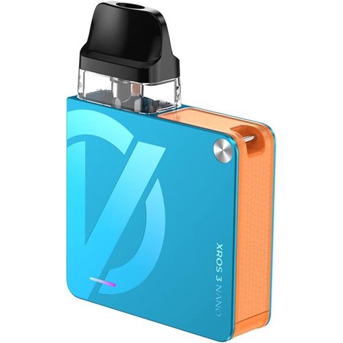 KYAOAYO-Origine Kit Xros 3 Nano Cartouche Xros Pod De Remplis Supérieure De 2 Ml 0,6/0,8 Batterie 1000 Mah De Type C Anti-Fuite De Cigarette Électronique Kit (Bondi Bleu) - No Nicotine No Liquid