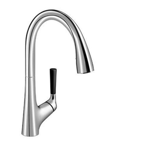 Jacob Delafon - JACOB DELAFON Mitigeur cuisine Malleco Bec haut chrome douchette extractible  - Rose