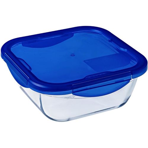 Kyaoayo-Cook & Go - Boîte Carrée En Verre Avec Couvercle Hermétique Et Étanche Ø 16 Cm - Cuisinez Au Four, Conservez Et Emportez