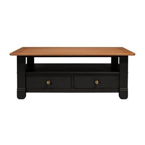 Camif - Table Basse 2 Tiroirs Embellie - Noir