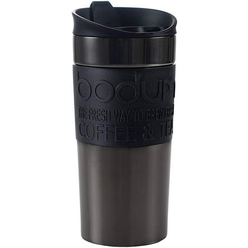 Kyaoayo-11068-380s Travel Mug Tasse De Voyage Sous Vide, 0,35 L, Couvercle Rabattable, En Bronze À Canon, Étanche, Lot De 1, Gris Métallisé
