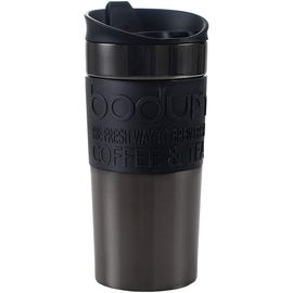 Kyaoayo-11068-380s Travel Mug Tasse De Voyage Sous Vide, 0,35 L, Couvercle Rabattable, En Bronze À Canon, Étanche, Lot De 1, Gris Métallisé
