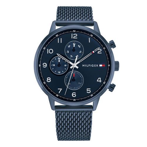 Montre Tommy Hilfiger Leonard Acier Milanais Bleu